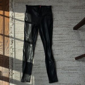 SPANX Black Leatherlike Leggings